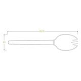 15cm / 6" PLA Spork - Cafe Supply