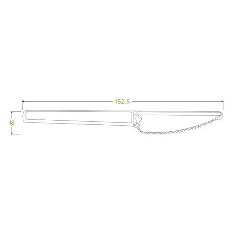 15cm / 6" PLA Knife - Cafe Supply