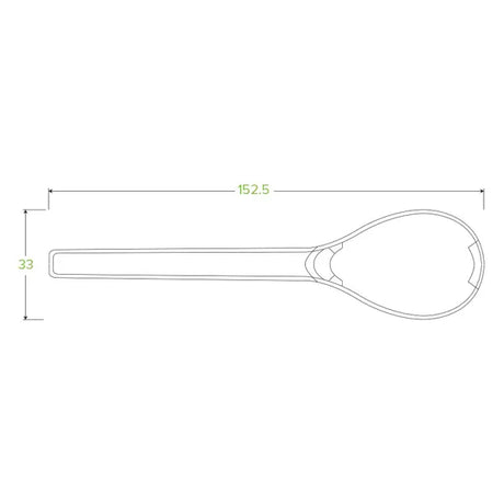 15cm / 6" PLA Spoon - Cafe Supply
