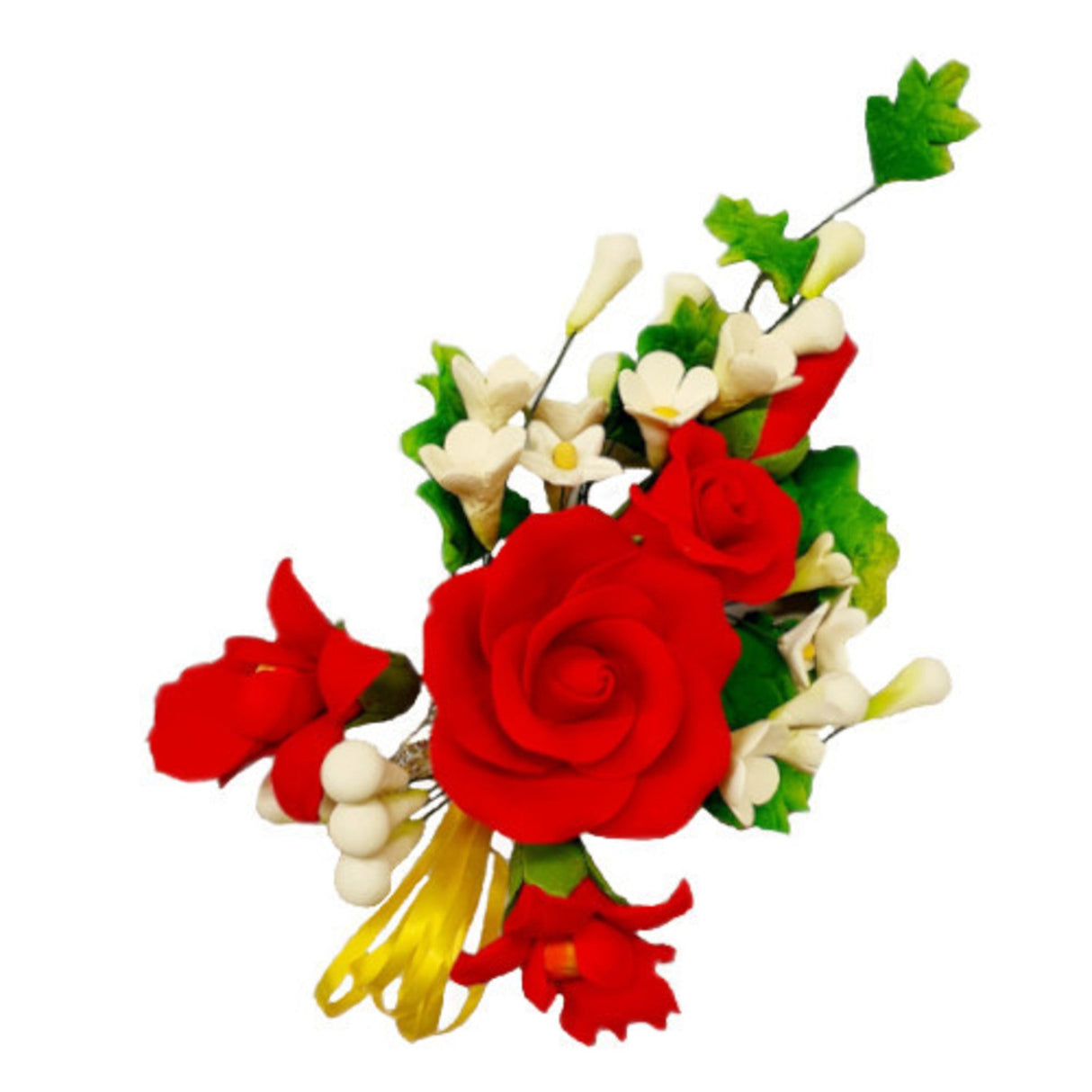 Icing Red Tea Rose Large Spray, 160mm - Cafe Supply