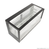 Counter top square 2 Shelves Glass cold food display - GN-1200RT - Cafe Supply