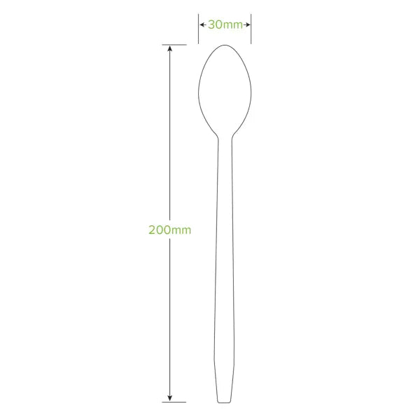 20cm Tall Coated Wood Teaspoon