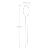 20cm Tall Coated Wood Teaspoon