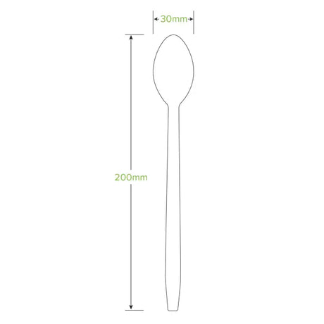 20cm Tall Wood Teaspoon - Cafe Supply