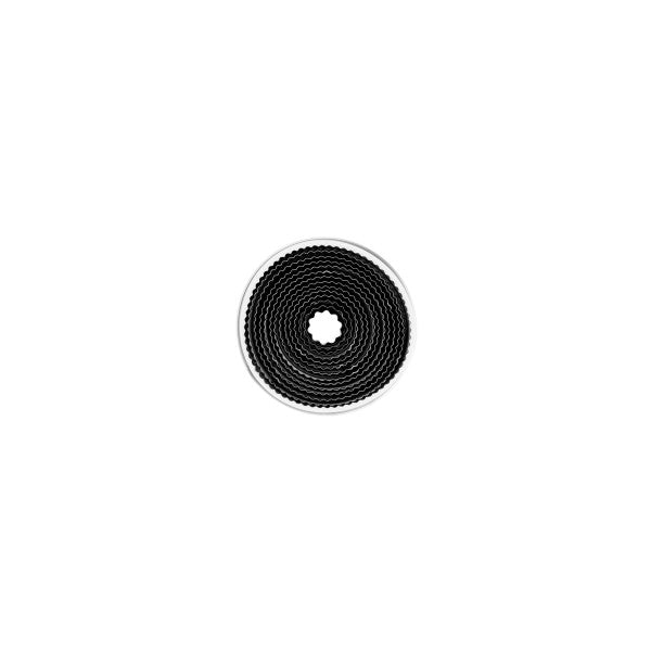 Chef Inox Cutter Set Crinkled Round Tin 11pc 25-95mm