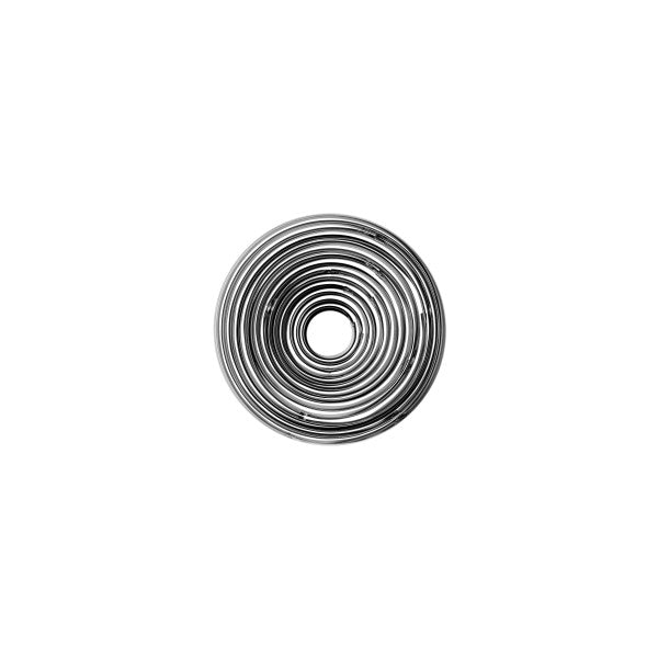 Chef Inox Cutter Set Plain Round Stainless Steel 14pc 35-115mm