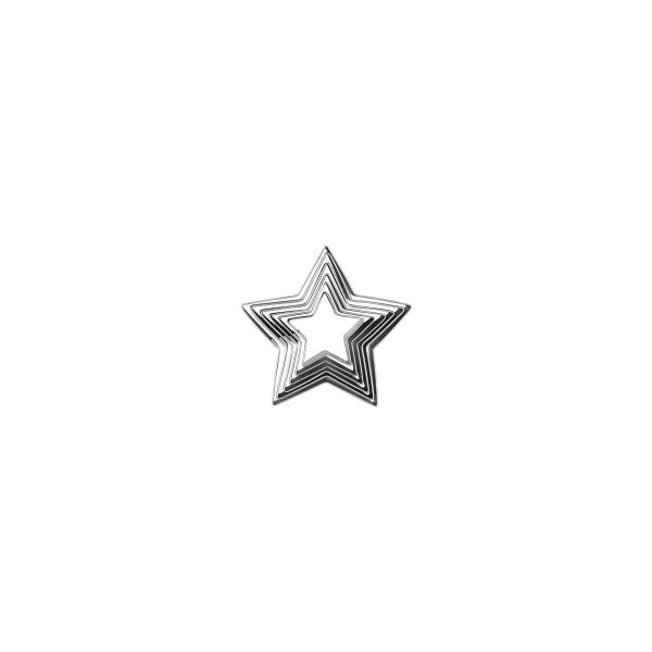 Chef Inox Cutter Set Star Tin 6pc 45-90mm - Cafe Supply