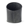 Chef Inox Coney Island Slant Black Galvanised Pot 120x140mm - Cafe Supply