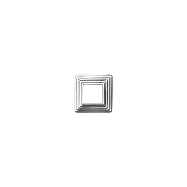 Chef Inox Cutter Set Square Tin 6pc 35-70mm