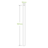 10mm Jumbo Black BioStraw - Cafe Supply