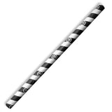 10mm Jumbo Black Stripe BioStraw - Cafe Supply