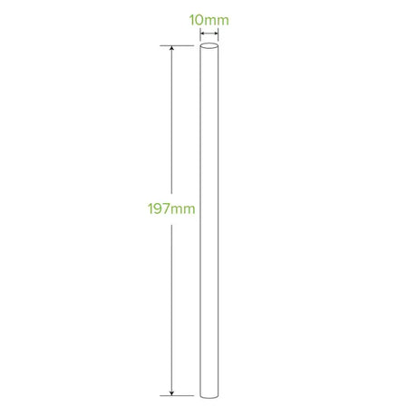10mm Jumbo Red Stripe BioStraw - Cafe Supply