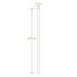 6mm Regular Red Stripe BioStraw - Cafe Supply