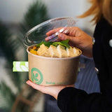 1,000ml Large Kraft BioBowl - Cafe Supply