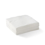 2-Ply White Corner Embossed Cocktail BioNapkin - Cafe Supply