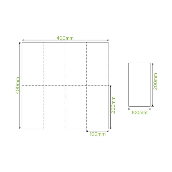 2-Ply 1/8 Fold White Dinner BioNapkin - Cafe Supply