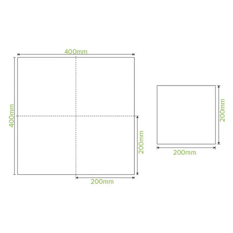 2-Ply 1/4 Fold Natural Corner Embossed Dinner BioNapkin - Cafe Supply