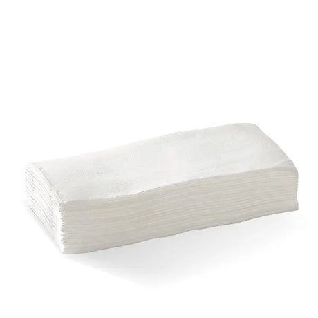 2-Ply 1/8 Fold White Quilted Dinner BioNapkin - Cafe Supply