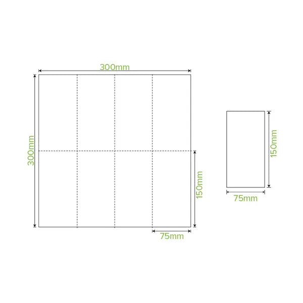 1-Ply 1/8 Fold White Lunch BioNapkin - Cafe Supply
