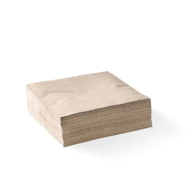 100 Pack - 1/4 Fold Natural Napkin - Cafe Supply