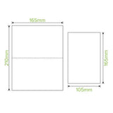 Single Saver 2-Ply Quilted White BioDispenser Napkin - Cafe Supply