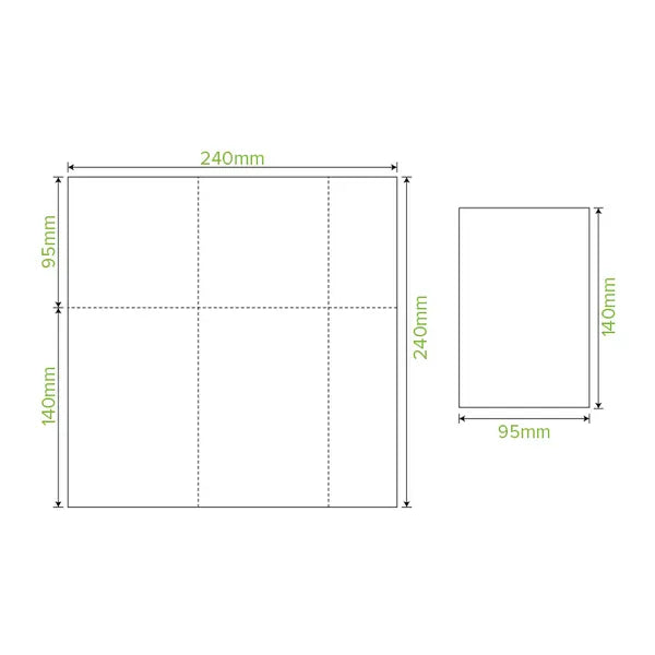 E-Fold Tall 1-Ply Natural Dispenser BioNapkin - Cafe Supply