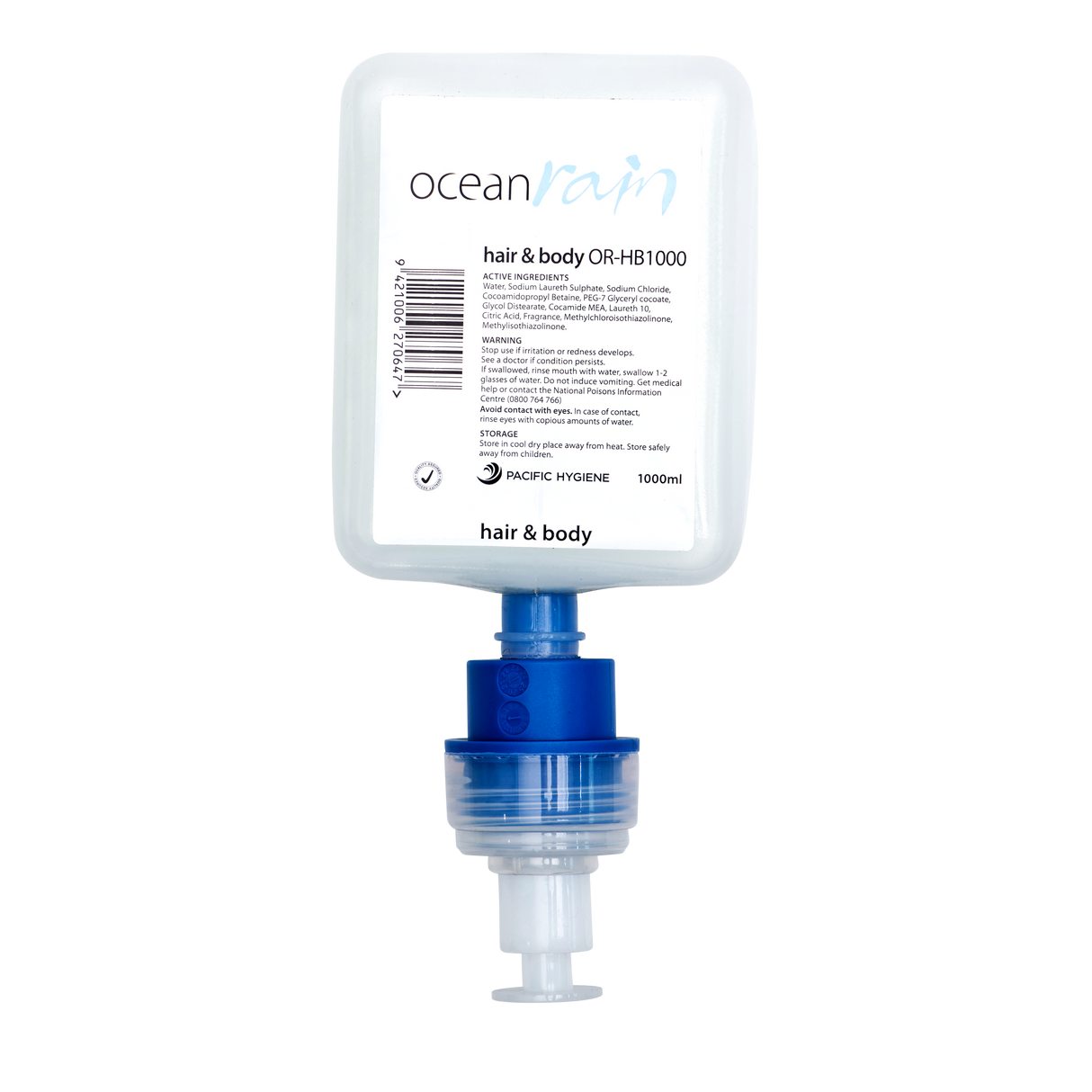 Ocean Rain Hair & Body 1000ml - Cafe Supply