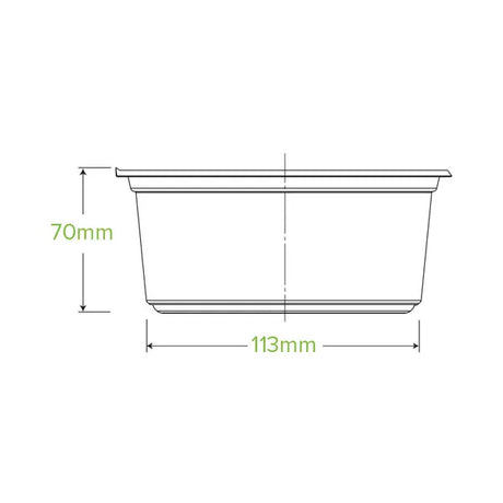 700ml Clear Wide BioBowl - Cafe Supply