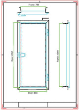 Cool Room and Freezer Room Access Doors - Cafe Supply