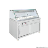 Thermaster Wet and Dry Bain Marie Display 4x1/1 GN Pans PG150FE-XG - Cafe Supply