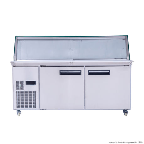 Thermaster Cold Salad & Noodle Bar 5×1/1 GN Pans – PG180FA-XG - Cafe Supply