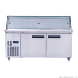 Thermaster Cold Salad & Noodle Bar 5×1/1 GN Pans – PG180FA-XG - Cafe Supply