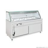 Thermaster Wet and Dry Bain Marie Display 5x1/1 GN Pans PG180FE-XG - Cafe Supply