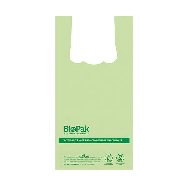 8L Bioplastic Bags With Handle - Cafe Supply