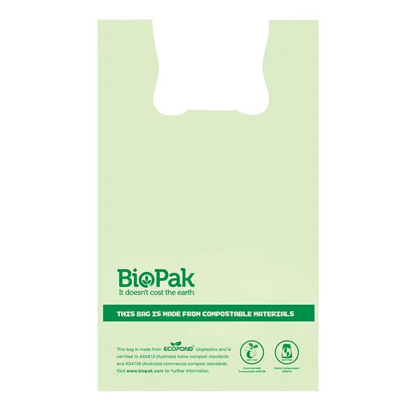 20L Bioplastic Bags With Handle - Cafe Supply