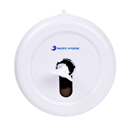 Centre Pull Toilet Roll Dispenser Single - White - Cafe Supply