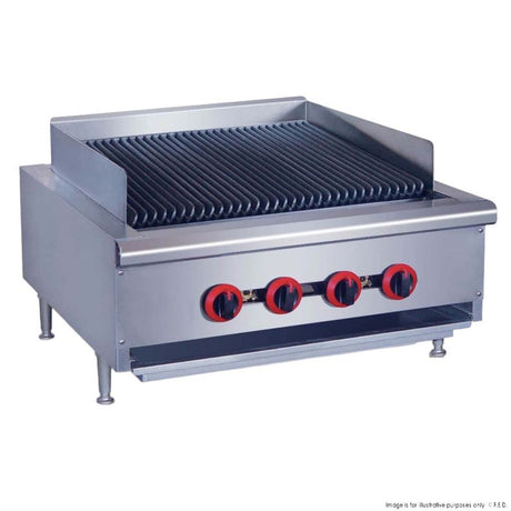 QR-24ELPG LPG Gas 4 Burner Char Grill Top - Cafe Supply