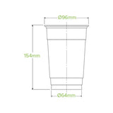700ml Clear BioCup - Cafe Supply