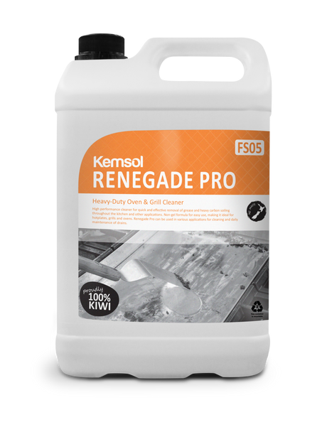 Kemsol Renegade PRO - HD Grill Cleaner 5L DG8 PH14 - Cafe Supply