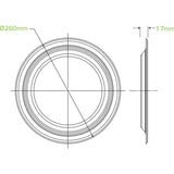 20 Pack - 25cm / 10" White BioPlates - Cafe Supply