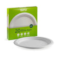 20 Pack - 25cm / 10" White BioPlates - Cafe Supply