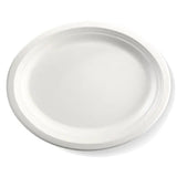 10 Pack - 31cm / 12" White BioPlates in Plastic Sleeves - Cafe Supply