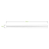 20 Pack - 21cm Bamboo Chopsticks in Paper Sleeve - Cafe Supply