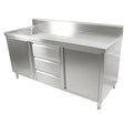 SC-6-2100L-H Cabinet with Left Sink - Cafe Supply