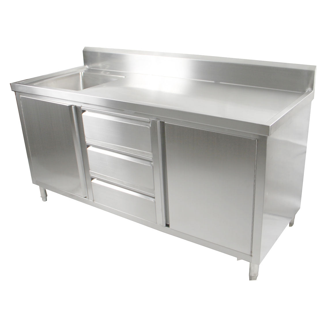 SC-6-2100L-H Cabinet with Left Sink - Cafe Supply