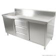 SC-6-1800L-H Cabinet with Left Sink - Cafe Supply