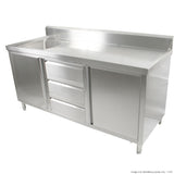 SC-6-1800L-H Cabinet with Left Sink - Cafe Supply