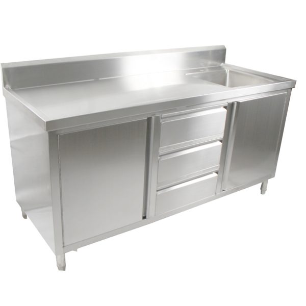 SC-6-1800R-H Cabinet with Right Sink - Cafe Supply
