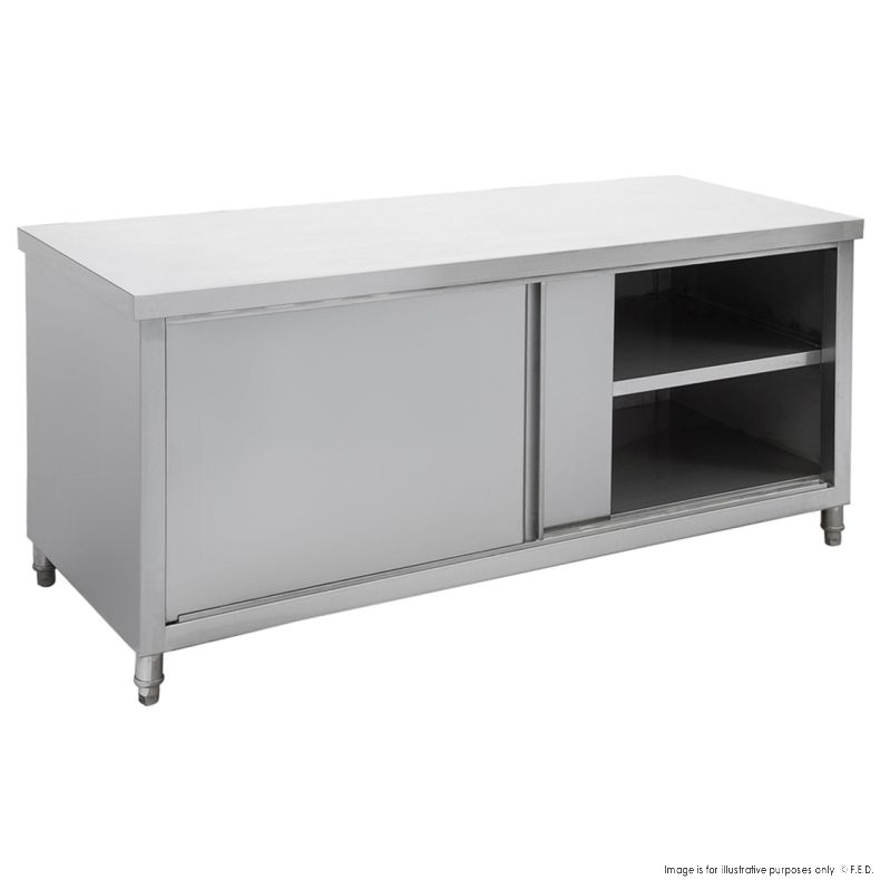 STHT6-1800-H Kitchen Tidy Pass-Thru Workbench Cabinet 1800mm - Cafe Supply