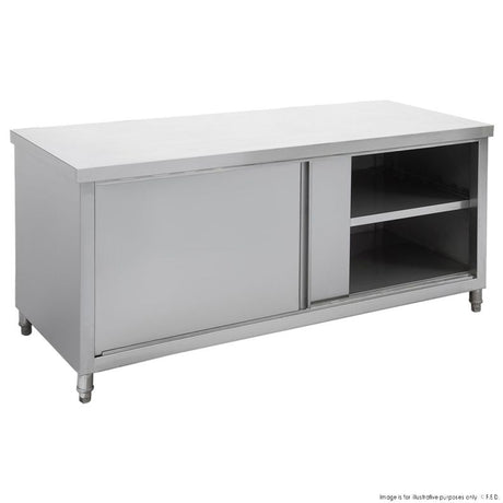 STHT6-1800-H Kitchen Tidy Pass-Thru Workbench Cabinet 1800mm - Cafe Supply
